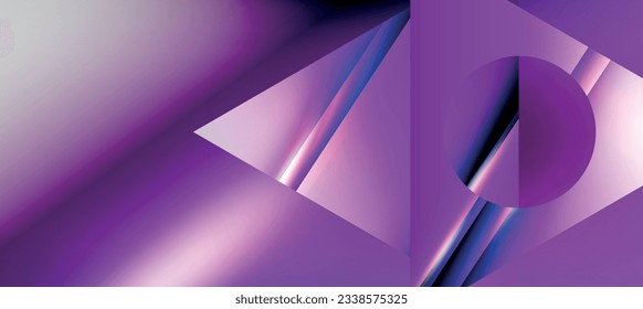 Triángulo de fondo abstracto con efectos brillantes y brillantes. Ilustración vectorial para fondo de escritorio, pancarta, fondo, tarjeta, ilustración del libro, página de inicio