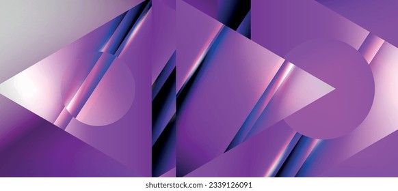Triángulo de fondo abstracto con efectos brillantes y brillantes. Ilustración vectorial para fondo de escritorio, pancarta, fondo, tarjeta, ilustración del libro, página de inicio