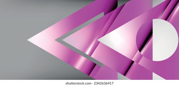 Triangle abstract background with shiny and glossy effects. Vector Illustration For Wallpaper, Banner, Background, Card, Book Illustration, landing page
