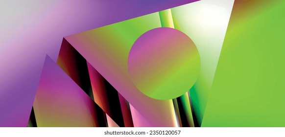 Triangle abstract background with shiny and glossy effects. Vector Illustration For Wallpaper, Banner, Background, Card, Book Illustration, landing page