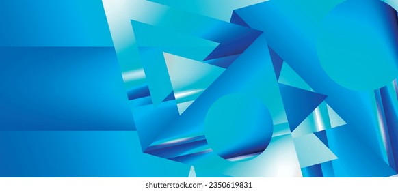 Triangle abstract background with shiny and glossy effects. Vector Illustration For Wallpaper, Banner, Background, Card, Book Illustration, landing page