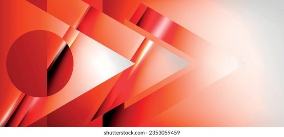 Triangle abstract background with shiny and glossy effects. Vector Illustration For Wallpaper, Banner, Background, Card, Book Illustration, landing page