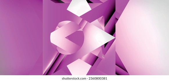 Triangle abstract background with shiny and glossy effects. Vector Illustration For Wallpaper, Banner, Background, Card, Book Illustration, landing page