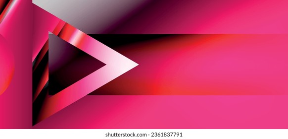 Triangle abstract background with shiny and glossy effects. Vector Illustration For Wallpaper, Banner, Background, Card, Book Illustration, landing page