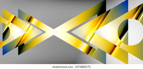 Triangle abstract background with shiny and glossy effects. Vector Illustration For Wallpaper, Banner, Background, Card, Book Illustration, landing page