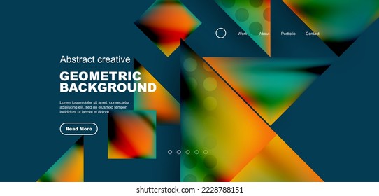 Triangle abstract background. Vector Illustration For Wallpaper, Banner, Background, Card, Book Illustration, landing page