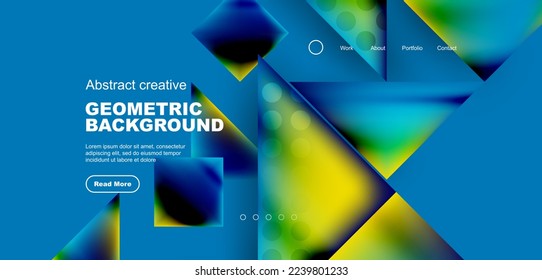 Fondo abstracto del triángulo. Ilustración vectorial para fondo de escritorio, pancarta, fondo, tarjeta, ilustración del libro, página de inicio