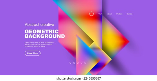 Triangle abstract background. Vector Illustration For Wallpaper, Banner, Background, Card, Book Illustration, landing page