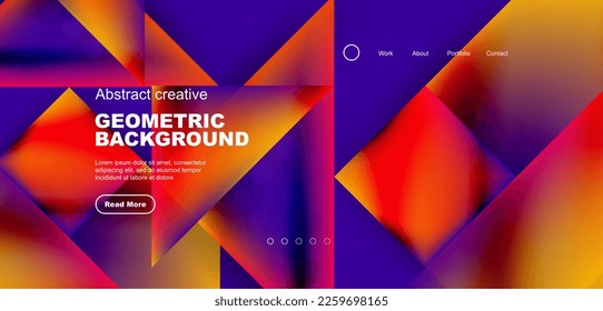 Triangle abstract background. Vector Illustration For Wallpaper, Banner, Background, Card, Book Illustration, landing page