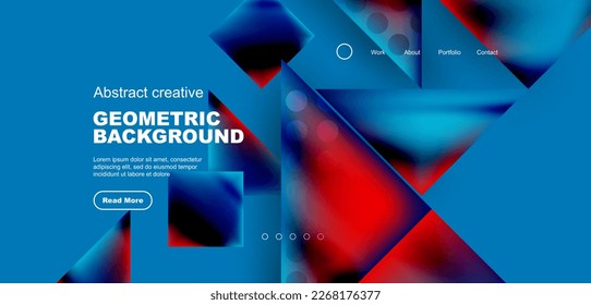 Triangle abstract background. Vector Illustration For Wallpaper, Banner, Background, Card, Book Illustration, landing page