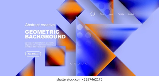 Triangle abstract background. Vector Illustration For Wallpaper, Banner, Background, Card, Book Illustration, landing page