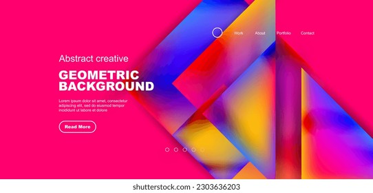 Triangle abstract background. Vector Illustration For Wallpaper, Banner, Background, Card, Book Illustration, landing page