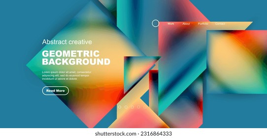 Triangle abstract background. Vector Illustration For Wallpaper, Banner, Background, Card, Book Illustration, landing page