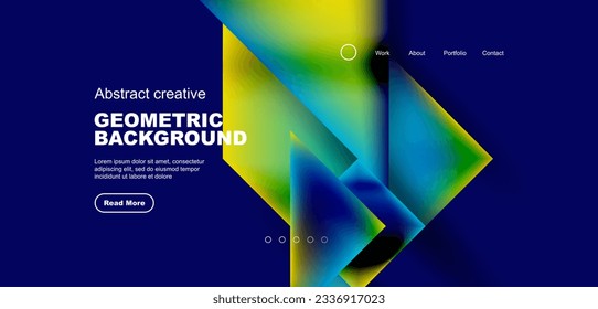 Triangle abstract background. Vector Illustration For Wallpaper, Banner, Background, Card, Book Illustration, landing page