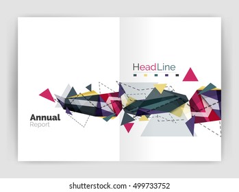 Triangle abstract background. Vector illustration