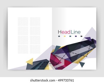 Triangle abstract background. Vector illustration