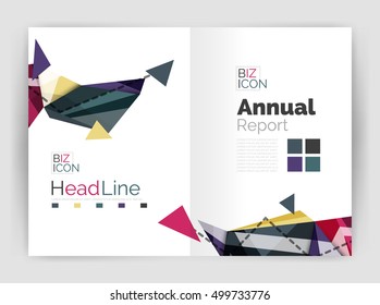 Triangle abstract background. Vector illustration