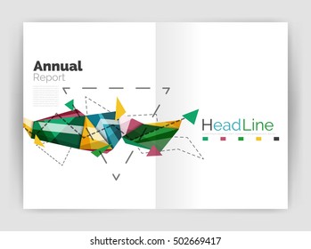 Triangle abstract background. Vector illustration