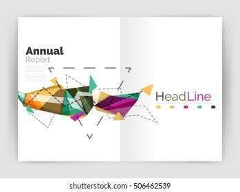 Triangle abstract background. Vector illustration