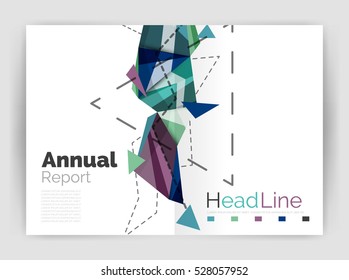 Fondo abstracto del triángulo. Ilustración del vector