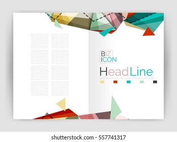 Triangle abstract background. Vector illustration
