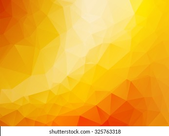 triangle abstract background of yellow orange gold