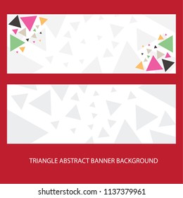 Triangle Abstract Banner Background