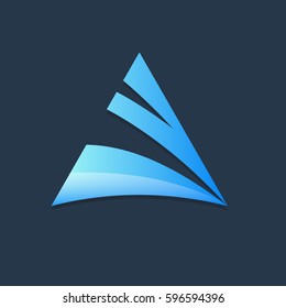 triangle abstract business logo
