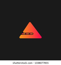 Triangle abstract gradient color design logo. eps10