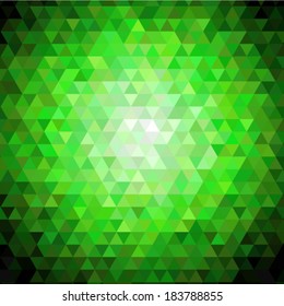 triangle  abstract green