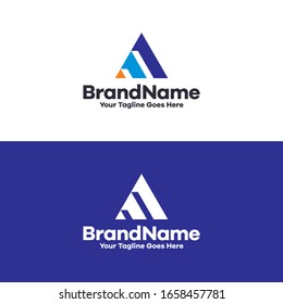 triangle abstract logo template design eps