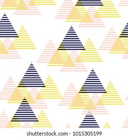 Triangle abstract pattern. Geometric background