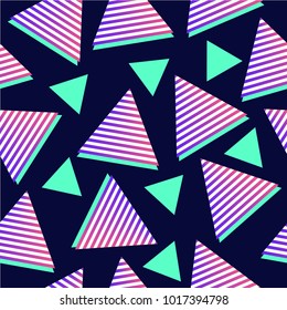 Triangle abstract pattern. Geometric background