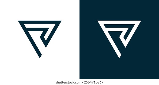 Triangle abstract R logo icon. Logos, icons, illustrations, symbols.