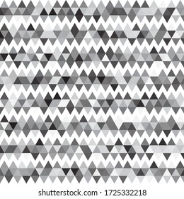 Dreieck abstraktes nahtloses Muster für Ihr Design. Grauer Hintergrund