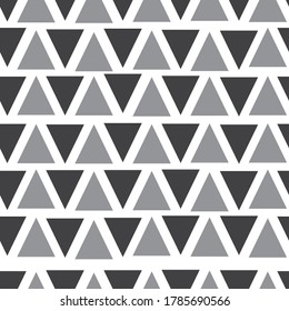 Triangle abstract seamless pattern for your design. white background