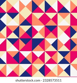 portada de la plantilla de polígono decorativo de estilo de forma abstracto de triángulo