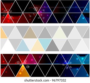 Triangle abstract vector background