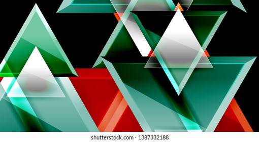 Triangle abstract vector background concept