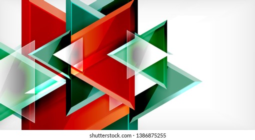 Triangle abstract vector background design