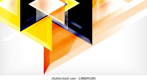 Triangle abstract vector background design