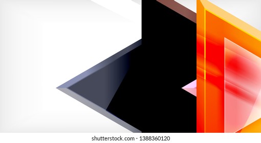 Triangle abstract vector background design