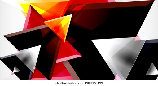 Triangle abstract vector background design