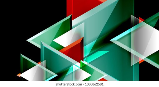 Projeto de plano de fundo de vetor abstrato de triângulo