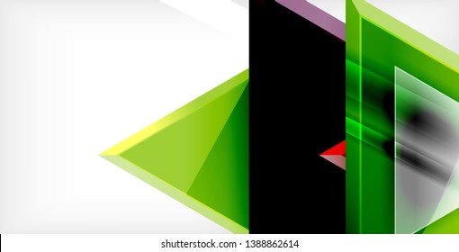 Triangle abstract vector background design