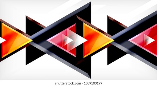 Triangle abstract vector background design
