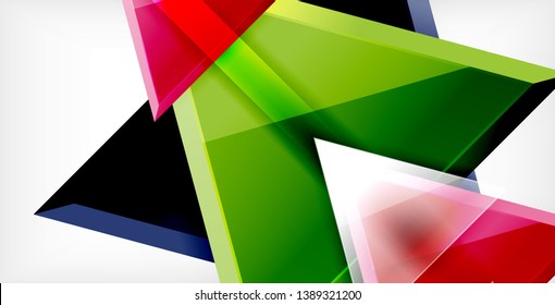 Triangle abstract vector background design