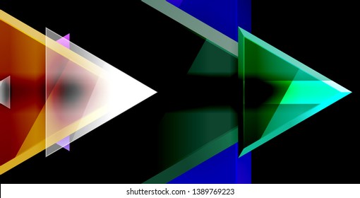 Triangle abstract vector background design