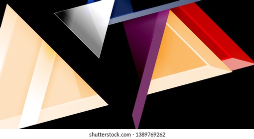 Triangle abstract vector background design