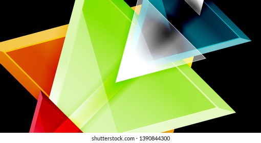 Triangle abstract vector background design